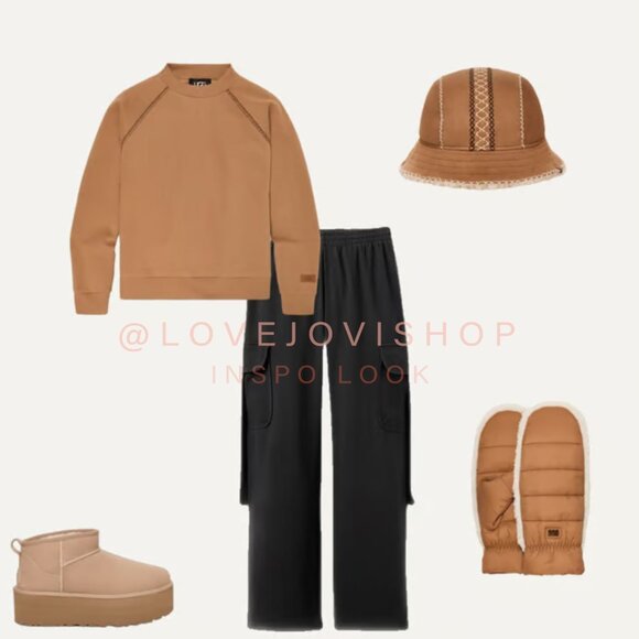 Streetwear | UGG Bucket Hat | Embroidered Authentic Sheepskin Shearling main image 9